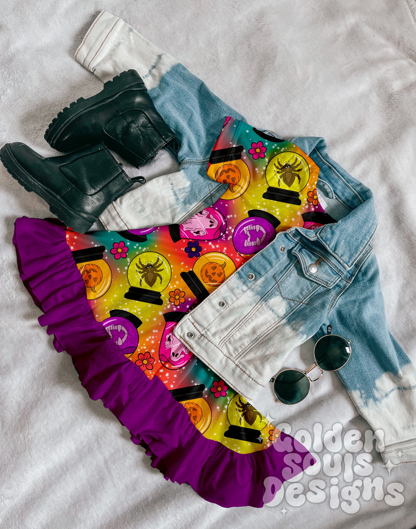 Halloween Glitter Globes