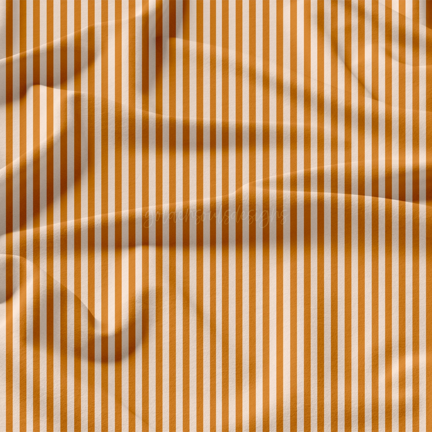 Wavy Floral - Mustard