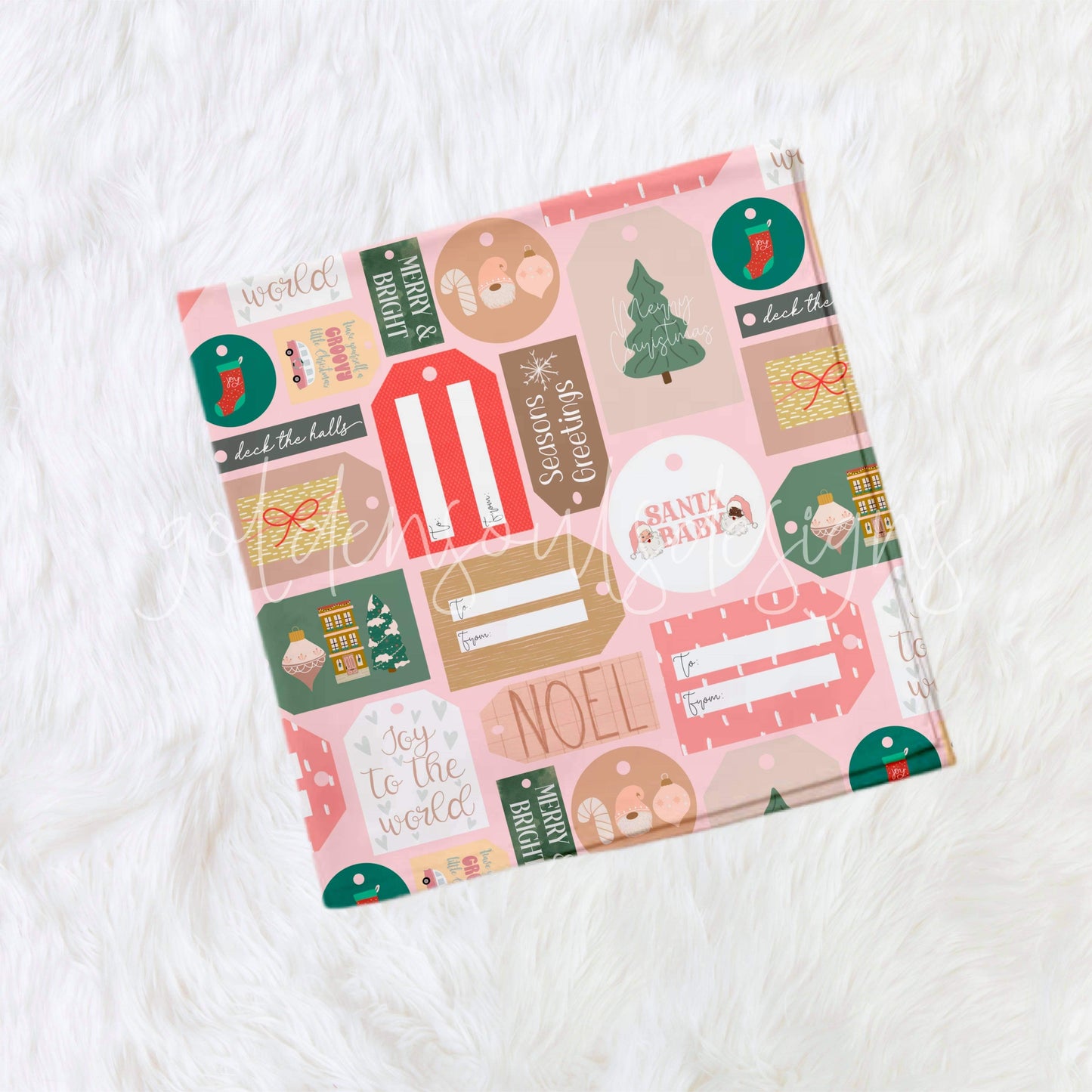 Christmas Tags (Pink)