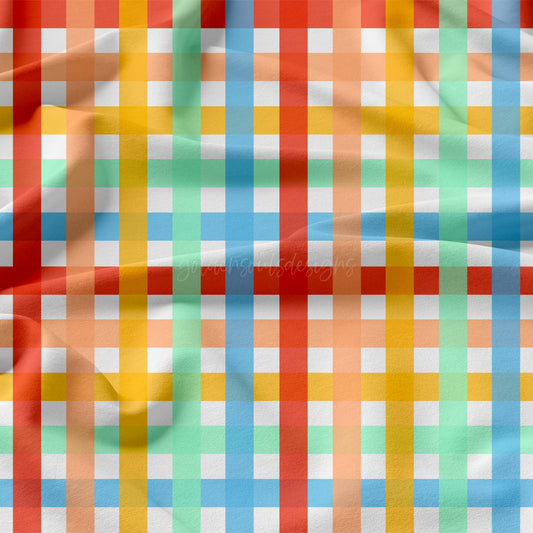Rainbow Summer Plaid
