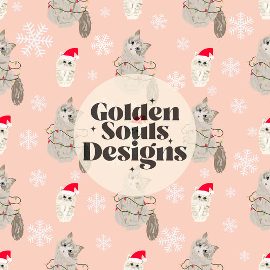 Christmas Kitties (Pink)
