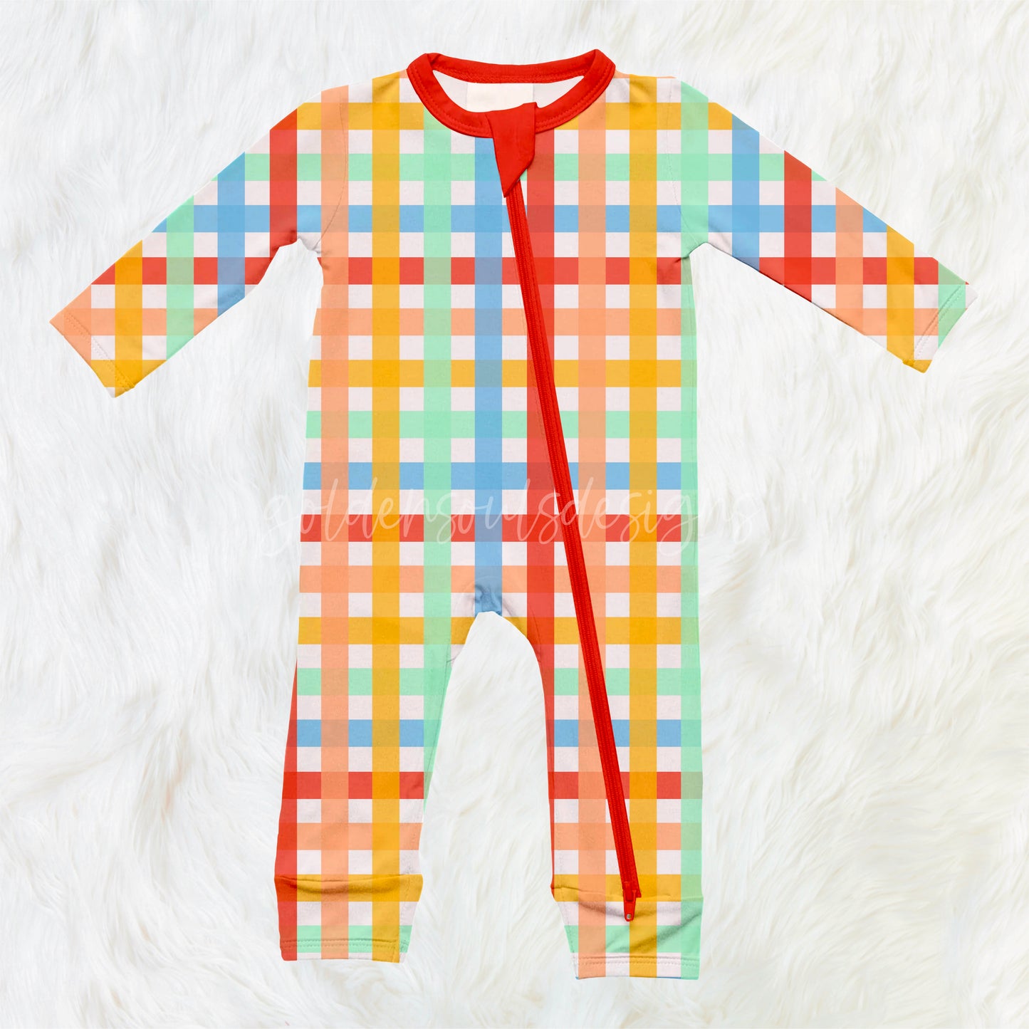 Rainbow Summer Plaid