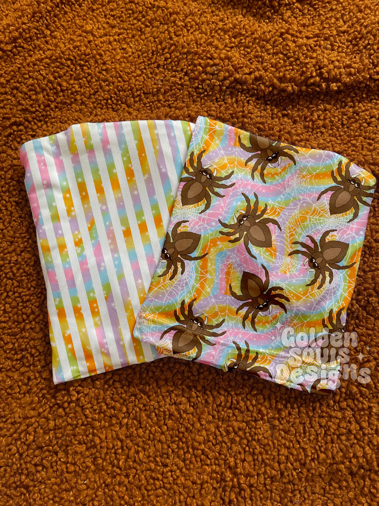 Sparkling Rainbow Spiders