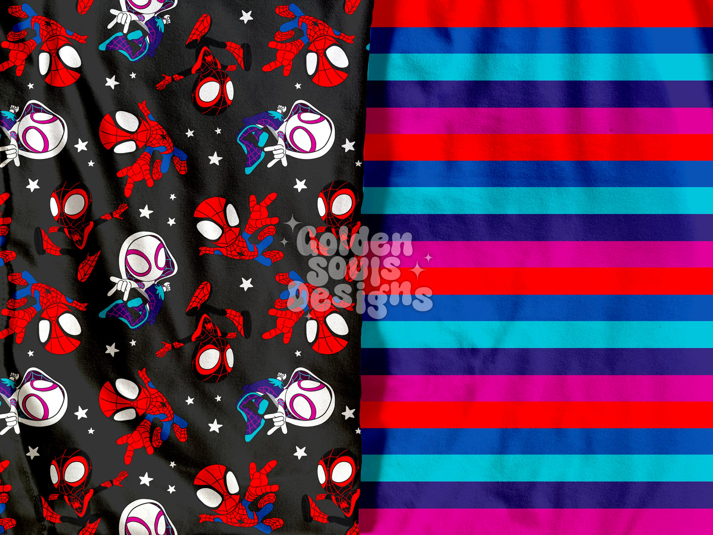 Bold Spidey Gang (Girl stripes) Golden Souls Designs Co.
