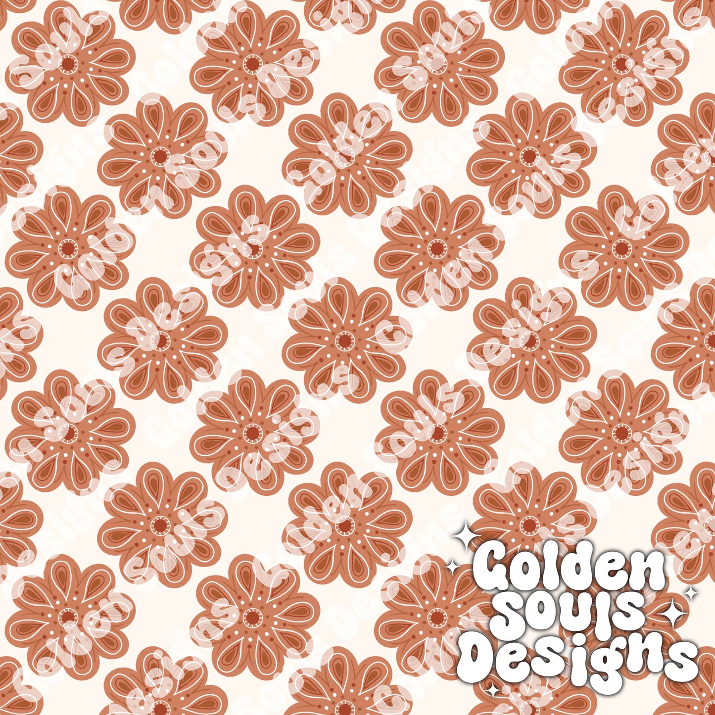 Free Spirit Floral (Terracotta)
