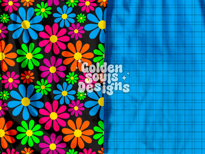 Neon Retro Floral