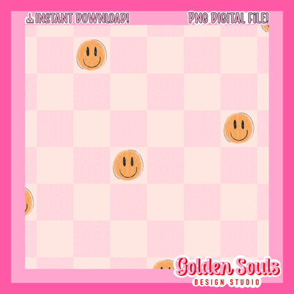 Pink Checkered Smilies