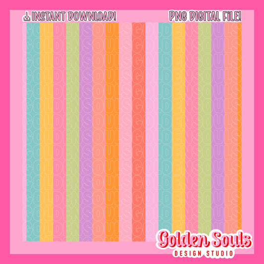 Retro Groovy Rainbows