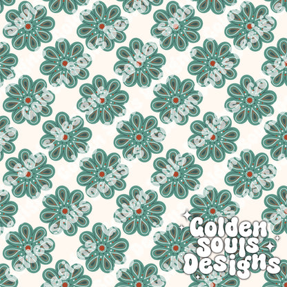 Free Spirit Floral (Turquoise)