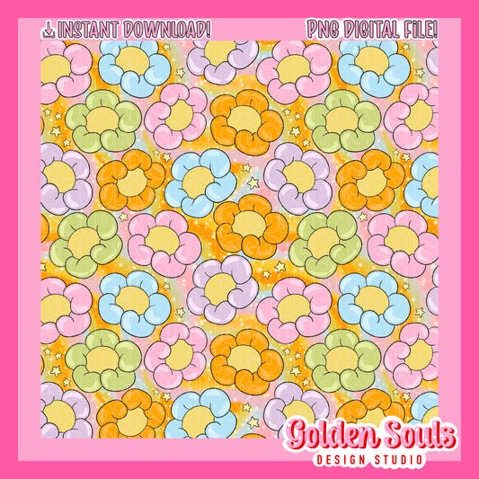 Sparkling Rainbow Floral