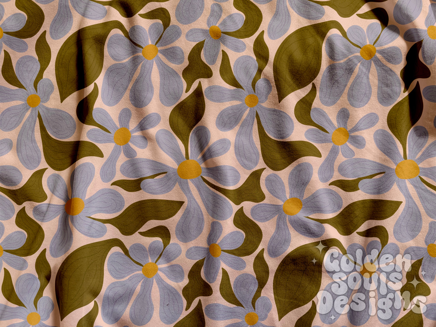 Groovy Girl Floral (Blue)