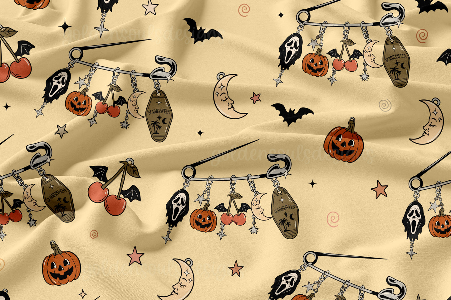 Pinned For Summerween (butter yellow)