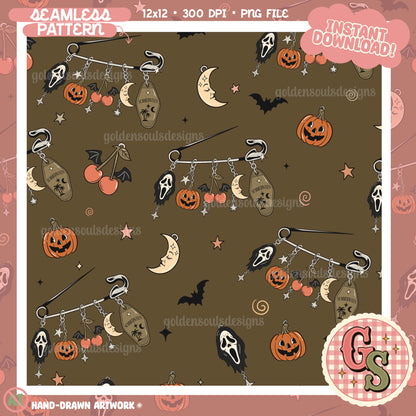 Pinned For Summerween (olive)