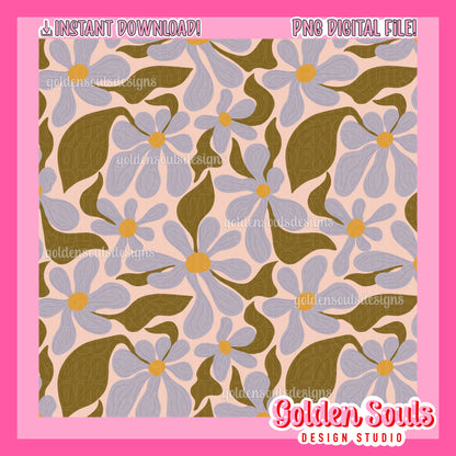 Groovy Girl Floral (Blue)