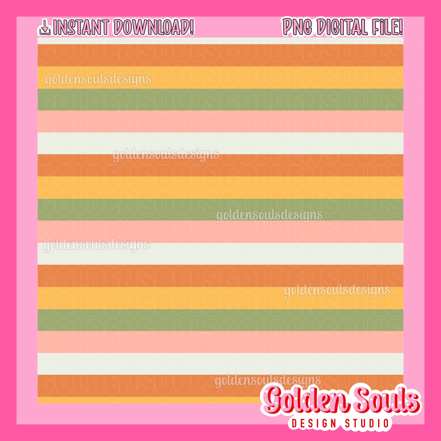Vintage Butterfly Stripes