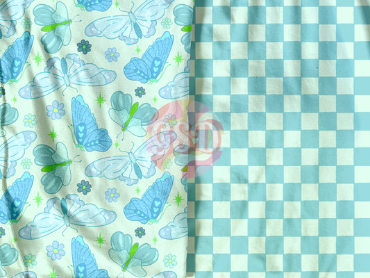 Girly Butterflies (blue)