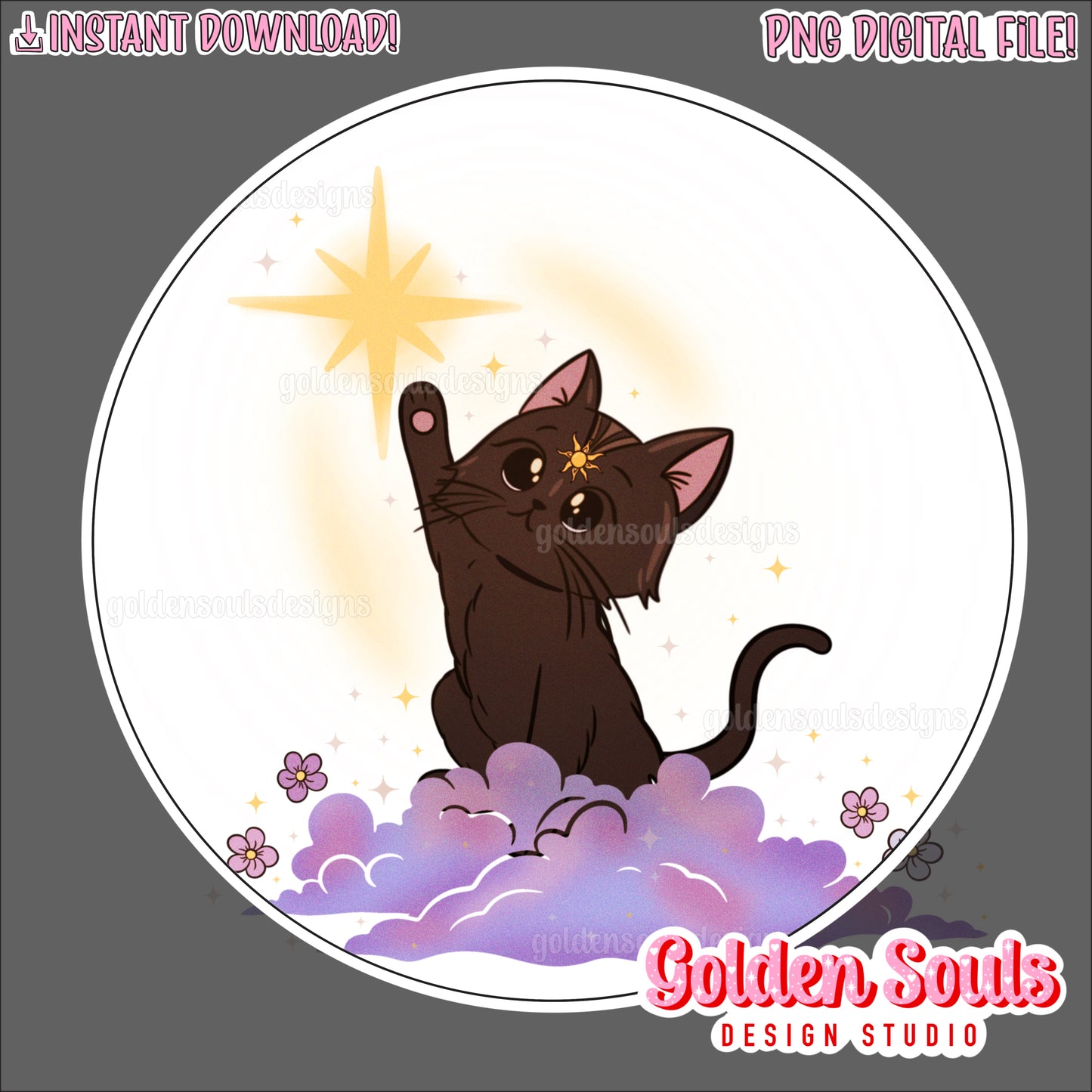 Moonbeam Kitties (black)