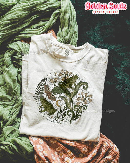 Nightspell Frog Garden Shirt Design