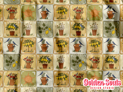 Mediterranean Garden Tiles