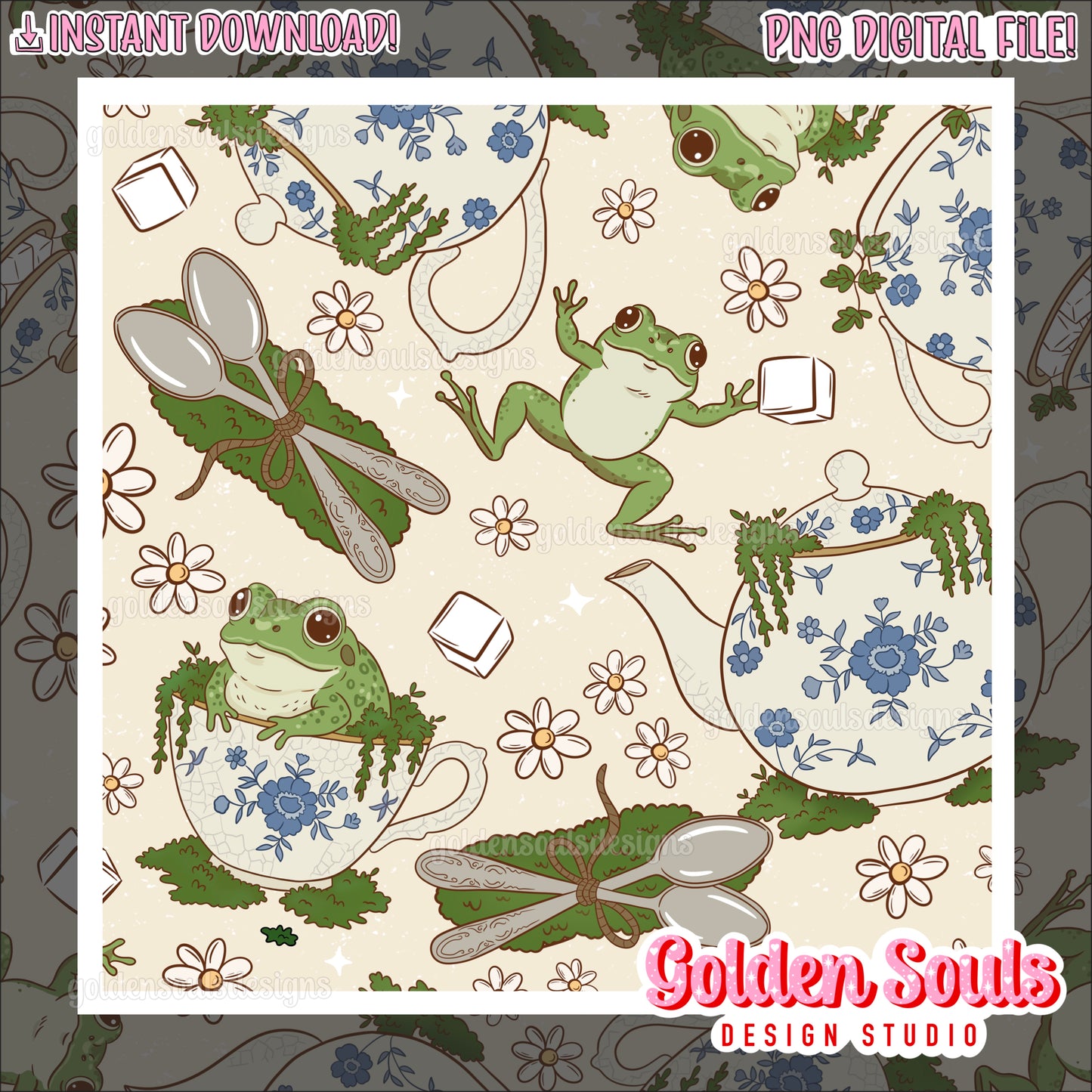 Mossy Morning Tea (cream)