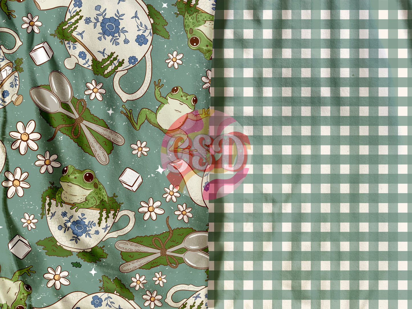 Mossy Morning Tea (teal)