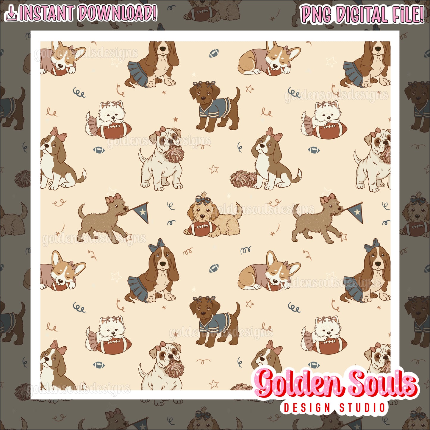 Vintage Varsity Pups