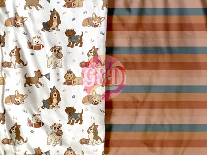 Vintage Varsity Pups (white base)