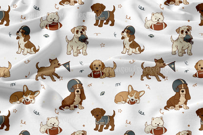 Vintage Varsity Pups (white base)