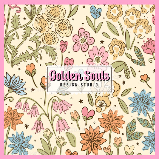 Soft Girl Spring Floral