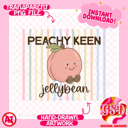 Peachy Keen Jellybean PNG