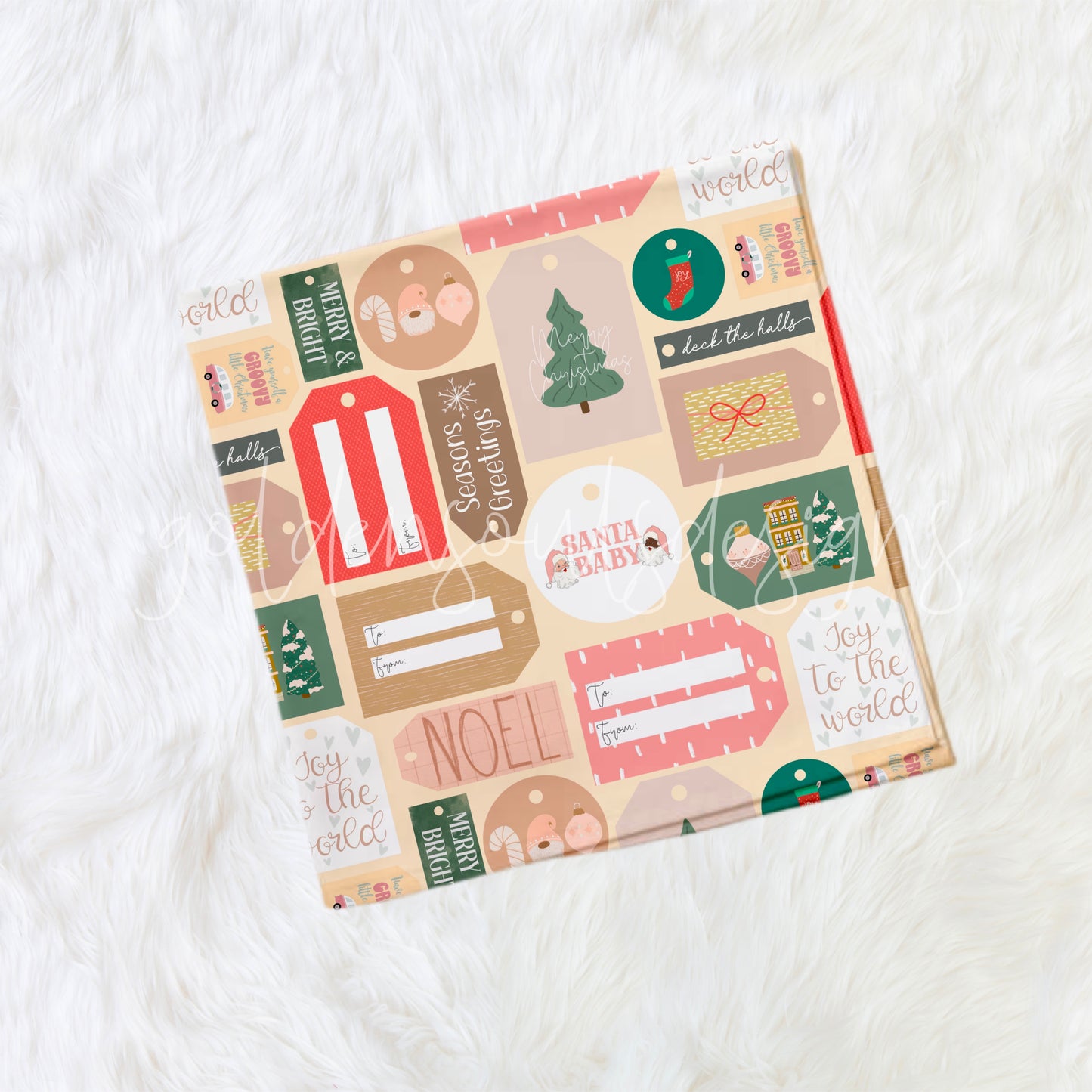 Christmas Tags (Cream)