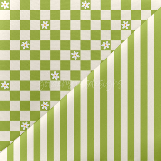 Green Floral Spring Chex