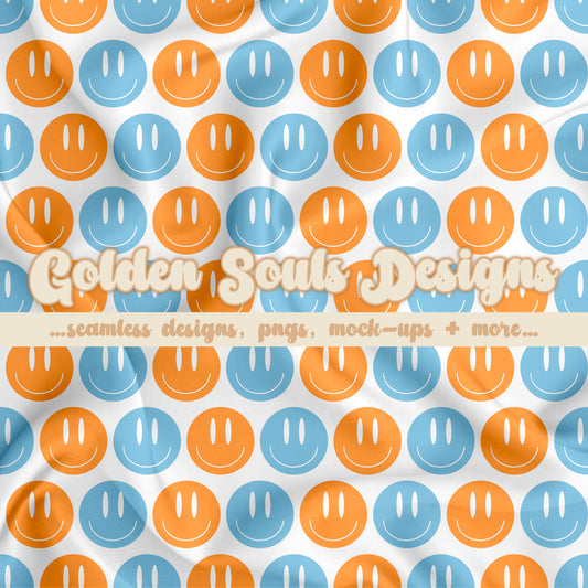 Blue & Orange Smilies