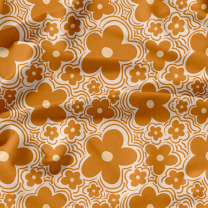 Wavy Floral - Mustard