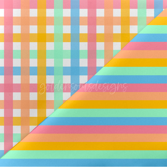 Rainbow Summer Plaid