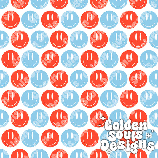 Red & Blue Smilies