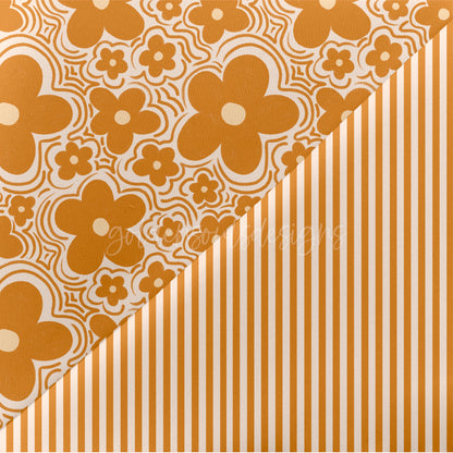 Wavy Floral - Mustard