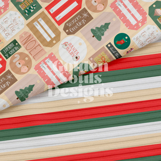 Christmas Tags (Cream)