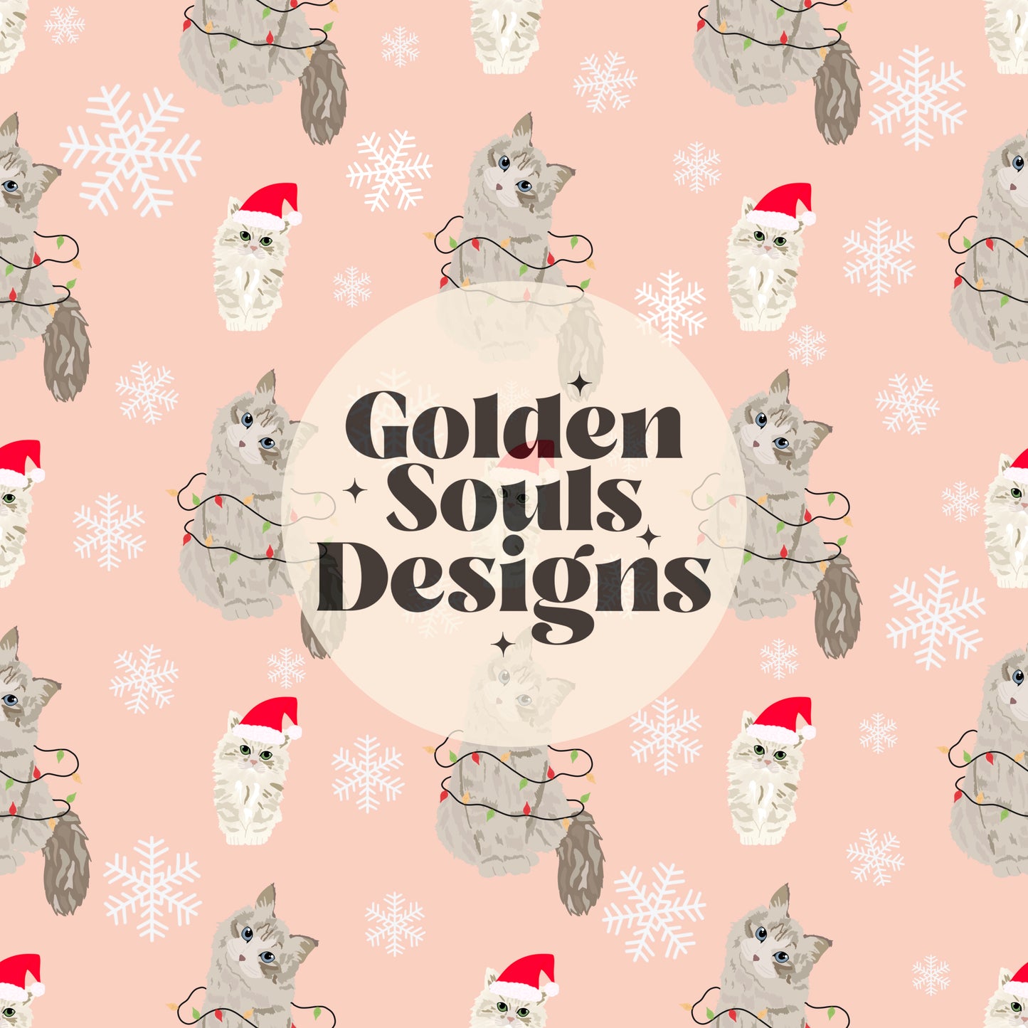 Christmas Kitties (Pink)