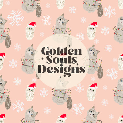 Christmas Kitties (Pink)