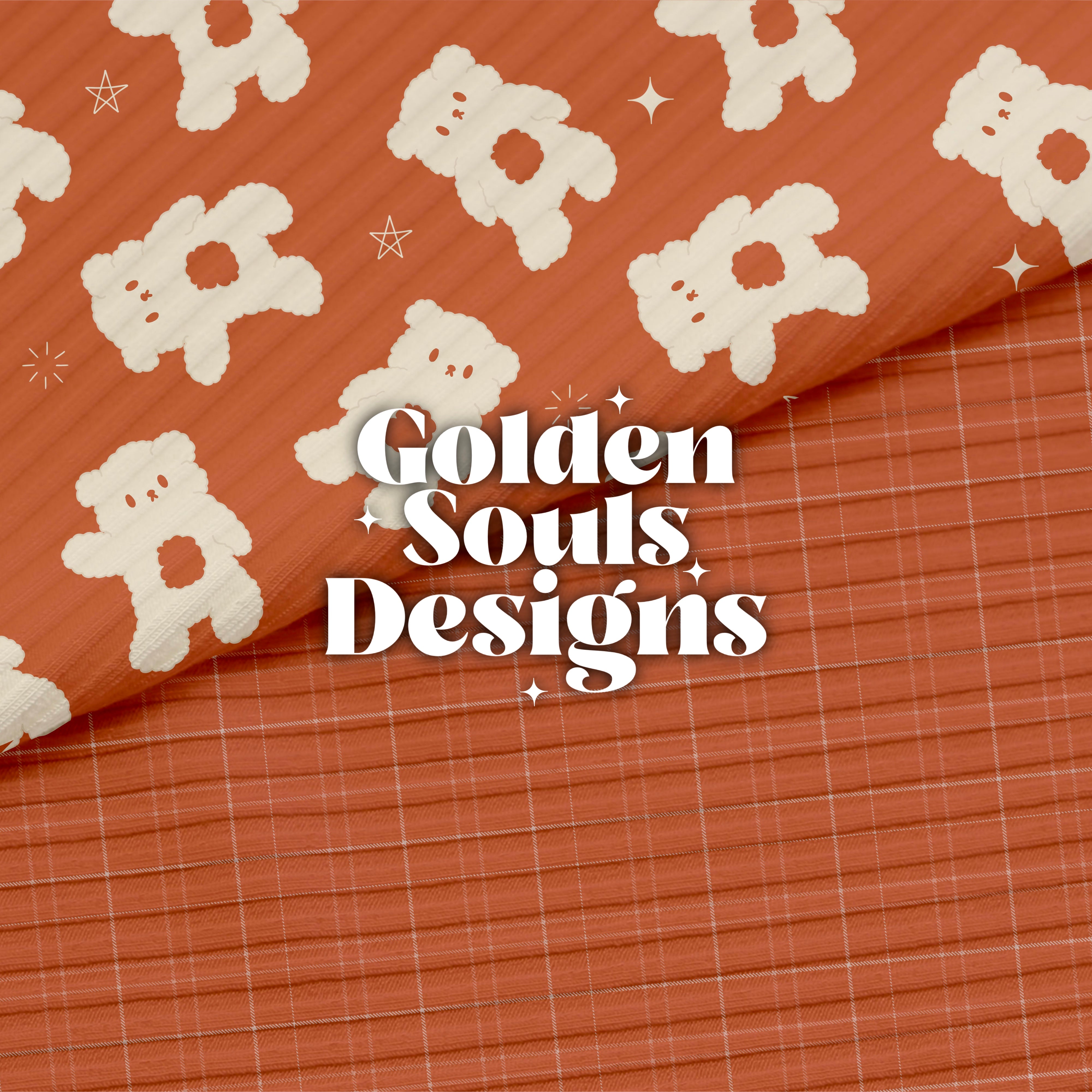 Rust Fluffy Bears – Golden Souls Designs Co.