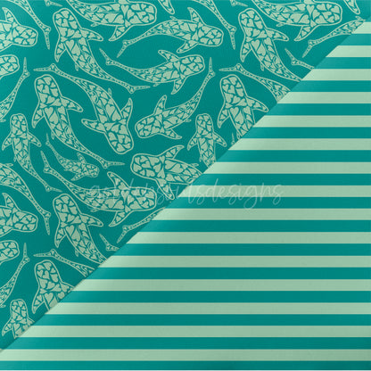 Teal Love Sharks