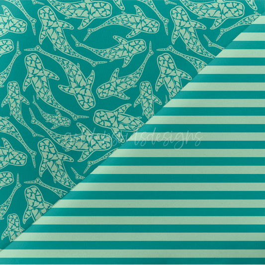 Teal Love Sharks