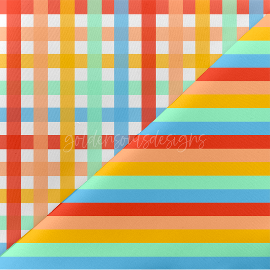 Rainbow Summer Plaid