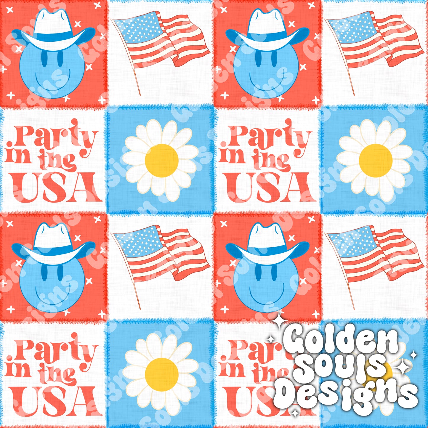 Party in the USA Patchwork