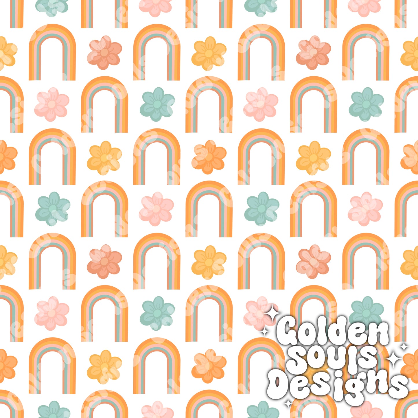 Floral Spring Rainbows