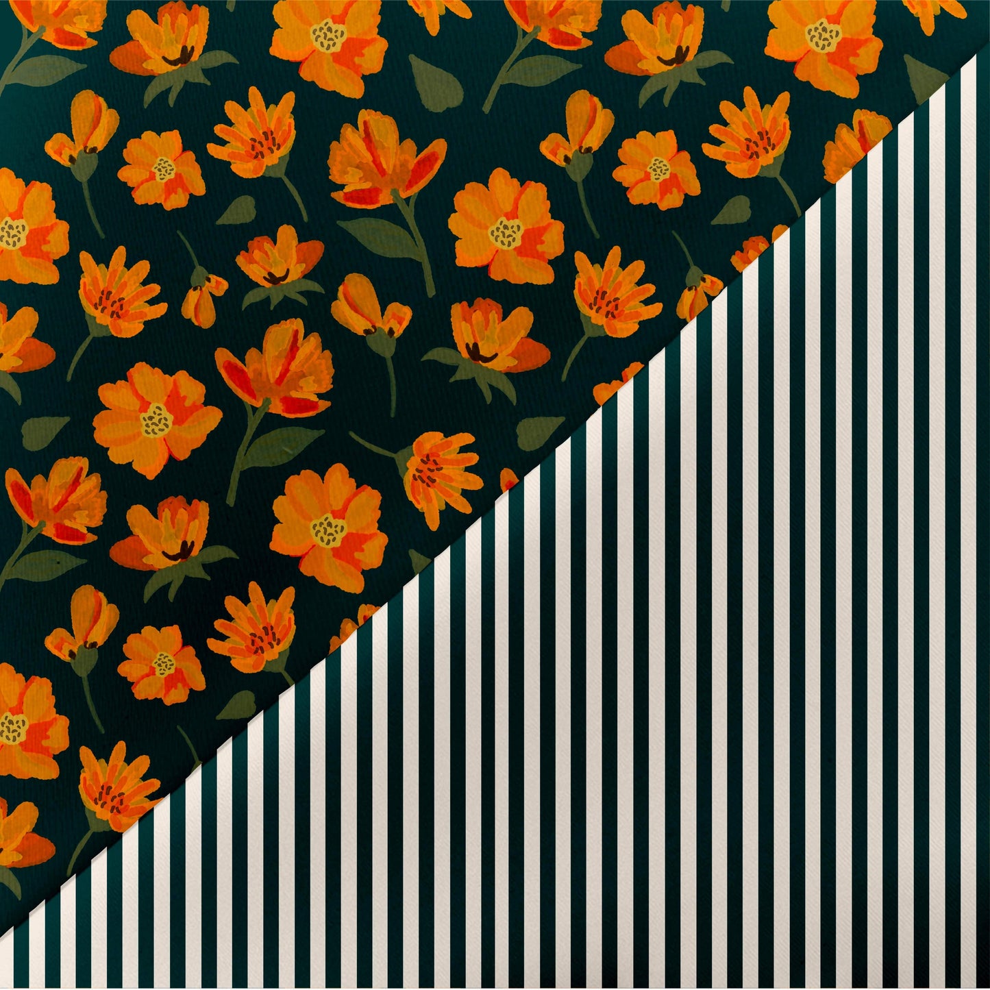 Orange Floral