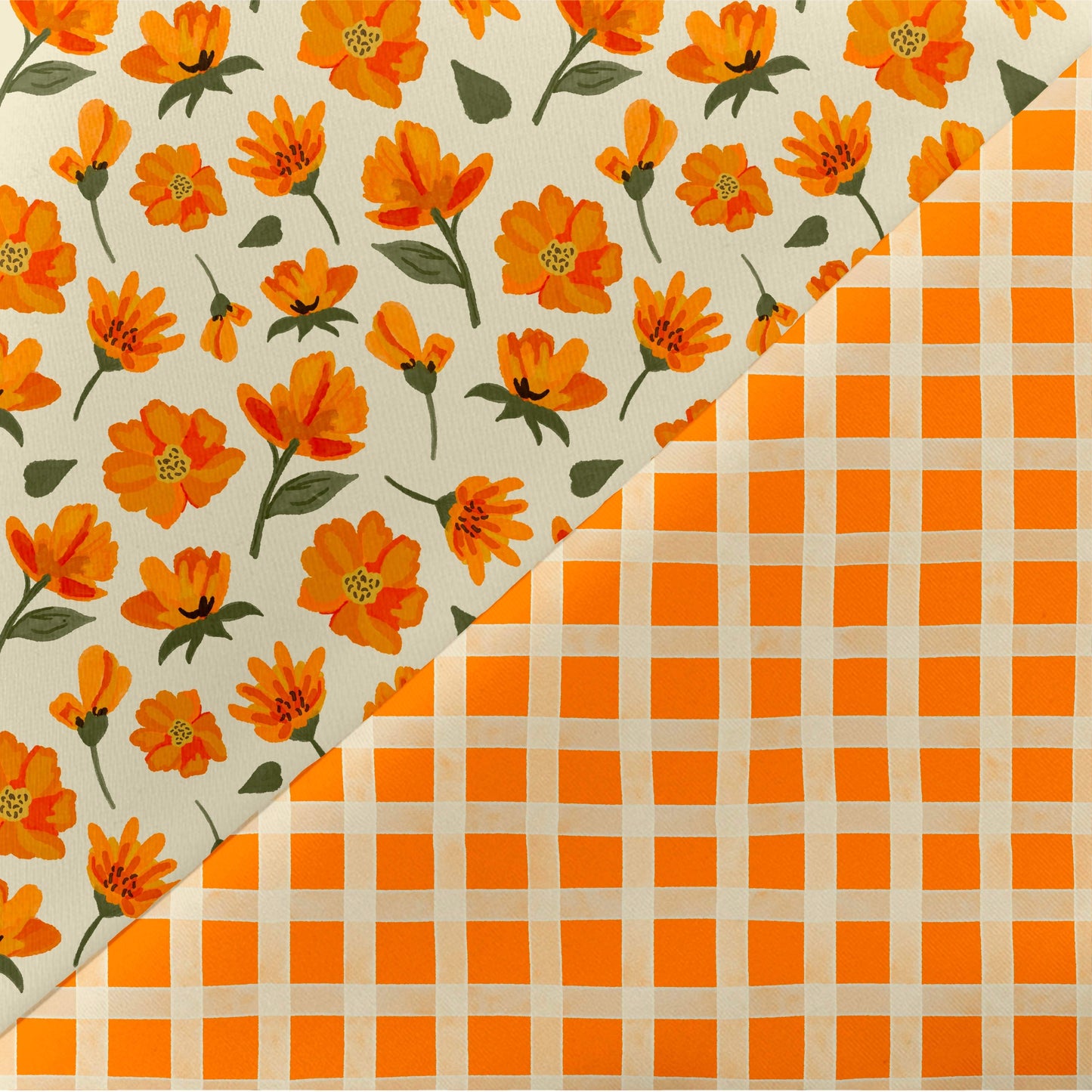 Orange Floral