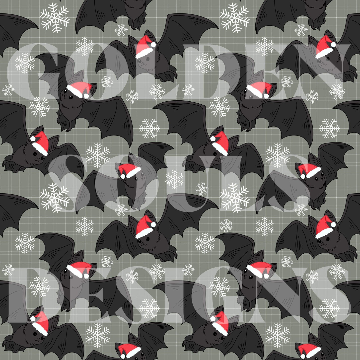 Frickin’ Bats Christmas (sage)