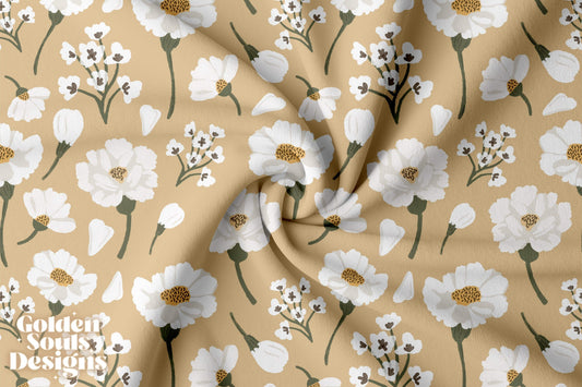 Beige Fresh Floral